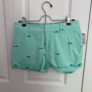 Turquoise Shark Shorts